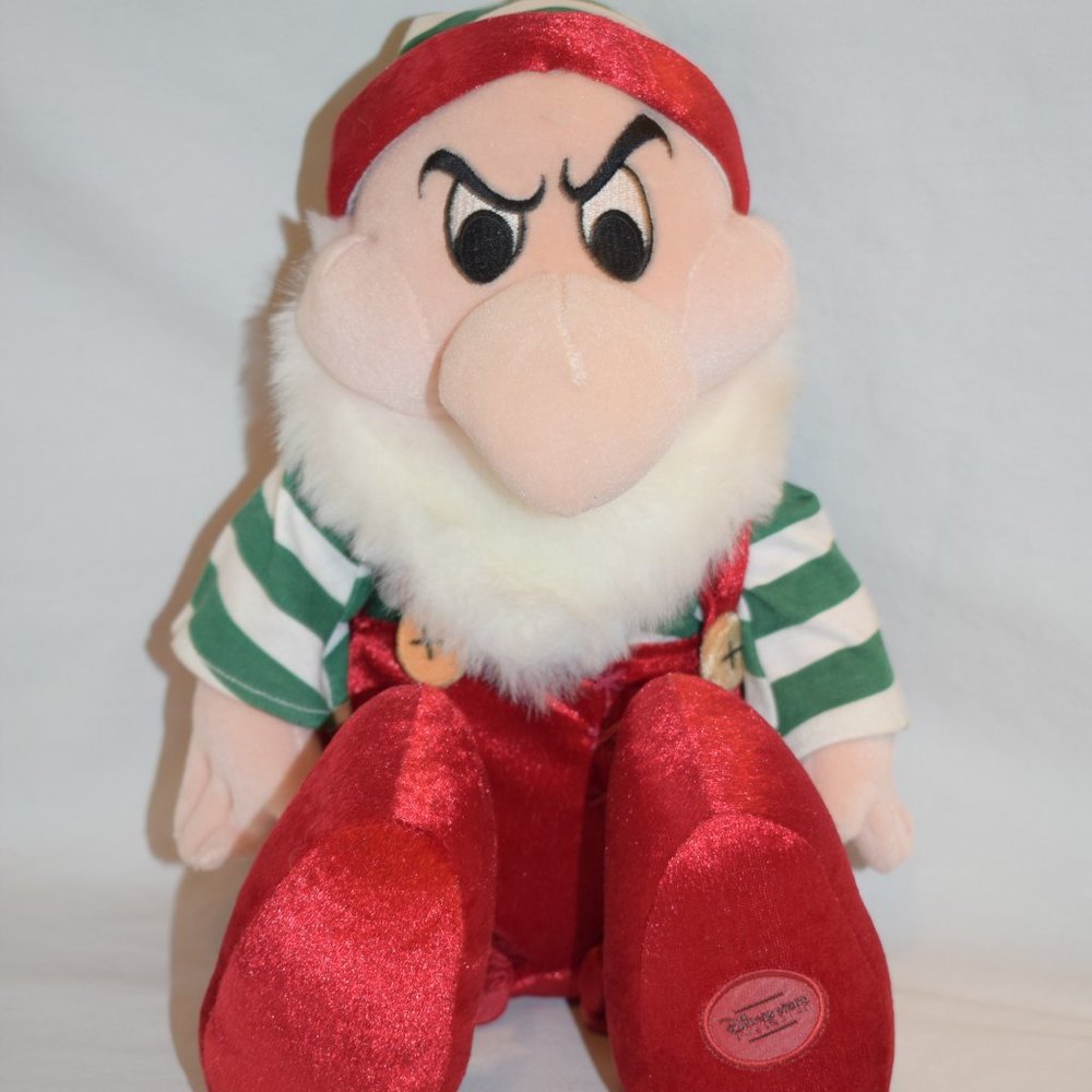 Disney Store Exclusive 15 inch Grumpy Snow White Elf Plush